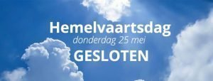 Hemelvaartsdag gesloten | Afvalcontainerbestellen.nl