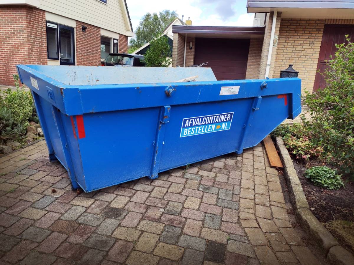 Een kluscontainer huren bij afvalcontainerbestellen.nl