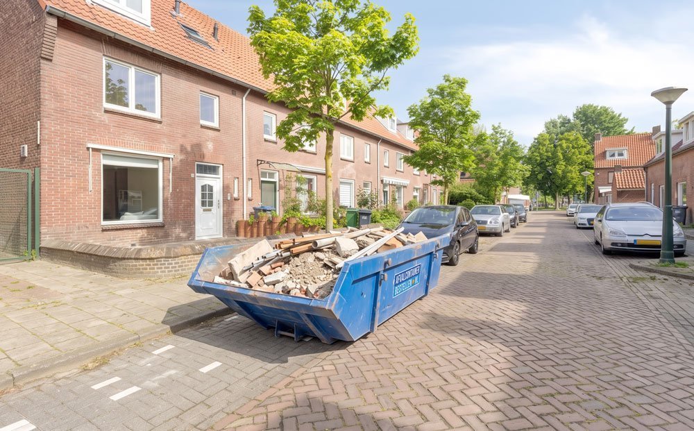 bouwafval container eindhoven geplaatst